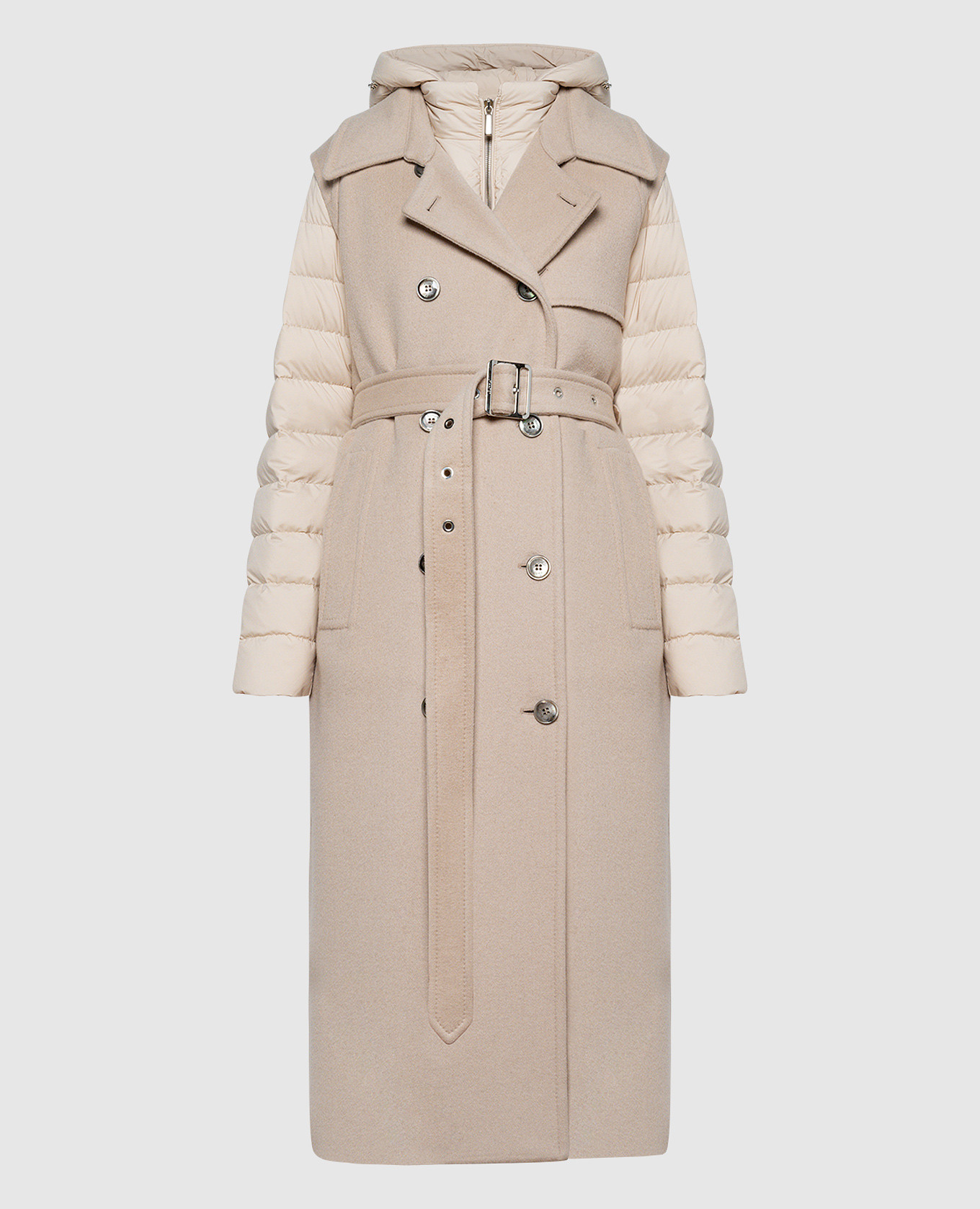 Alys-cwb beige down jacket with vest moorer