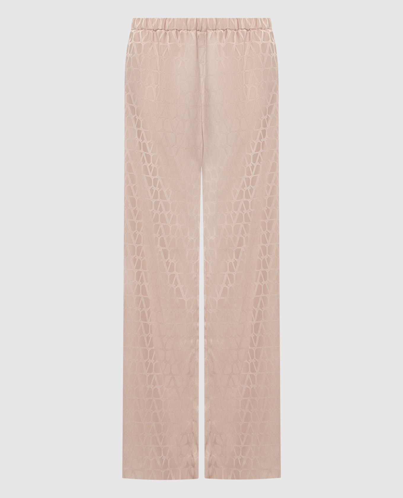 

Beige Toile Iconographe silk trousers Valentino