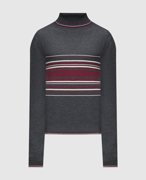 Dolce&Gabbana Gray wool golf GXQ81TJCVG3