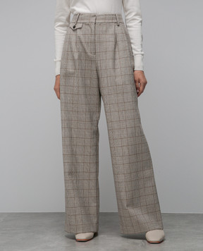 CO Beige checked pants 5645MPWS