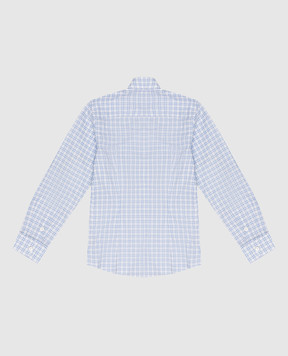 Stefano Ricci Children's white checked shirt YC003554LJ1771