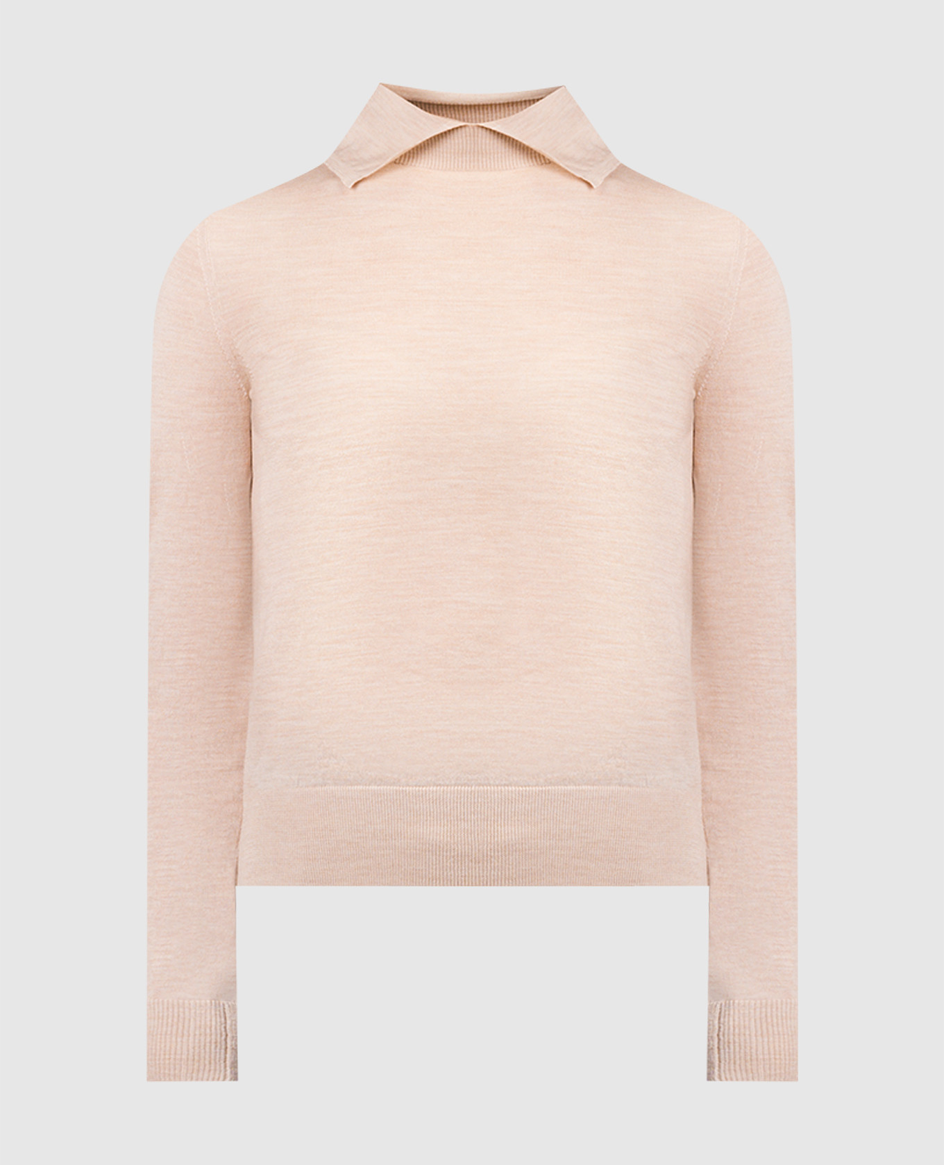 

Beige melange turtleneck made of wool Ballantyne