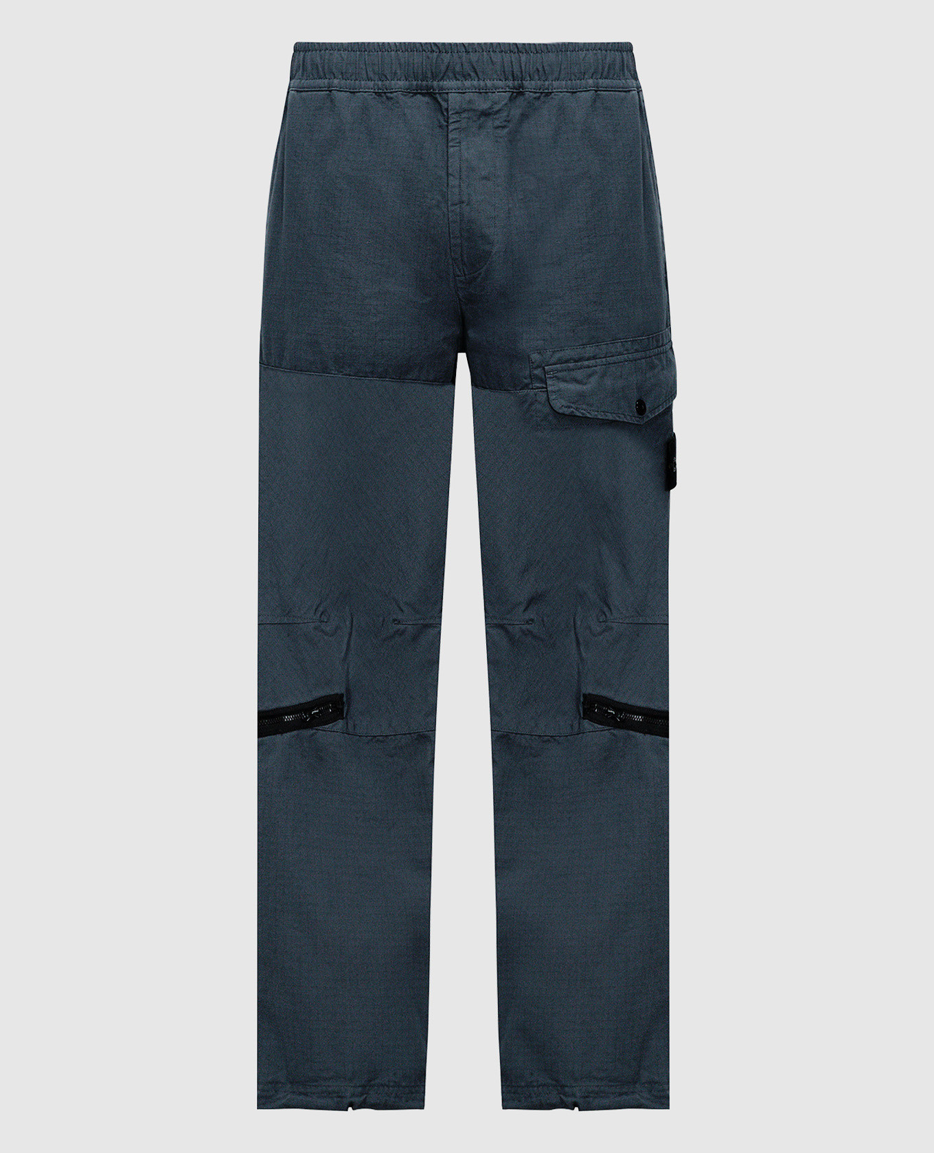 

Blue logo cargo pants Stone Island, Синий