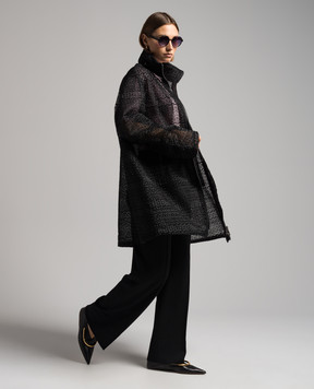 Ermanno Scervino Black openwork coat D440D323YUE