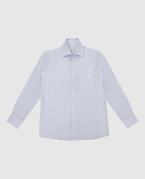 Stefano Ricci Children's white striped shirt YC003191LJ1707