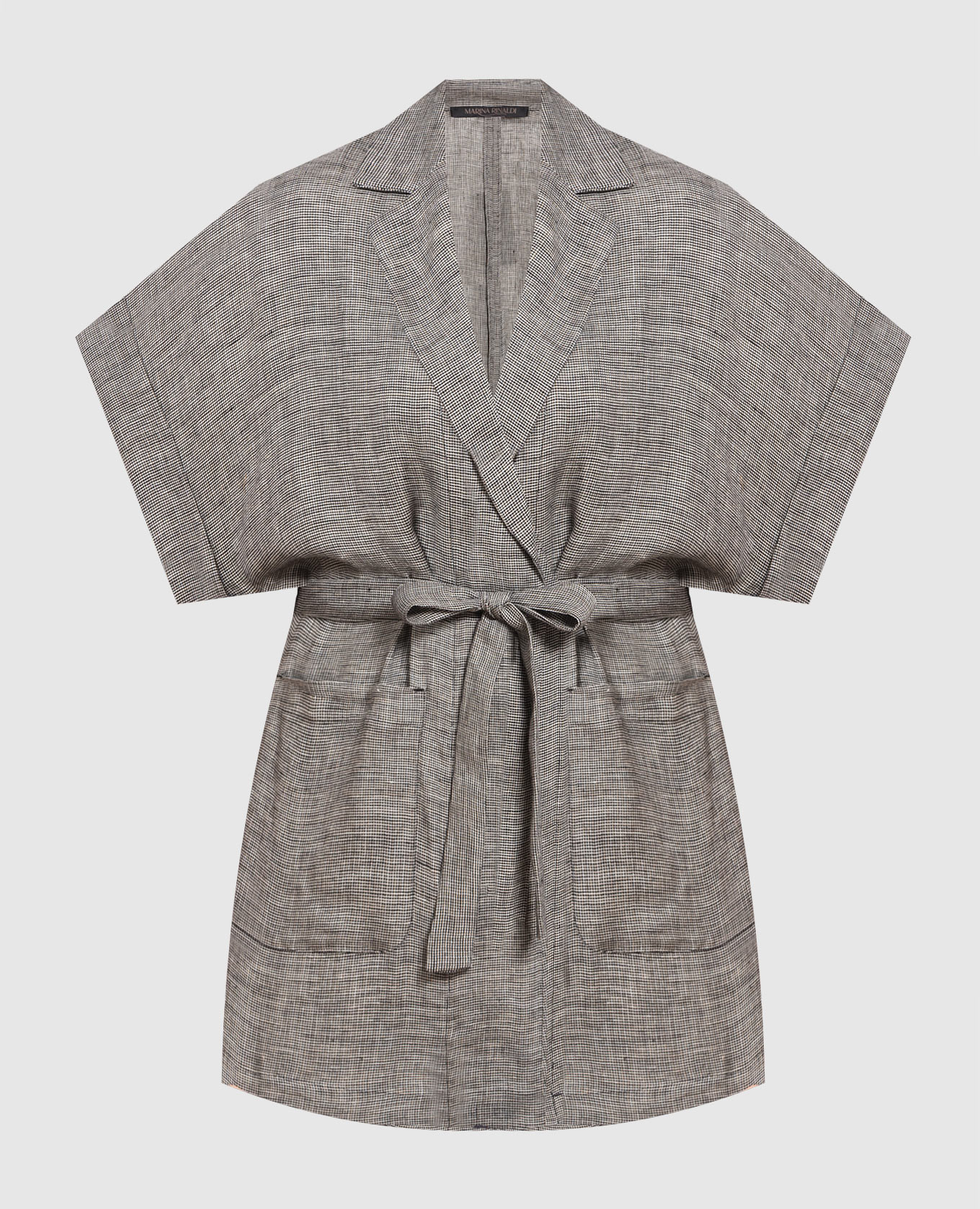 

Gray linen jacket Marina Rinaldi, Grey