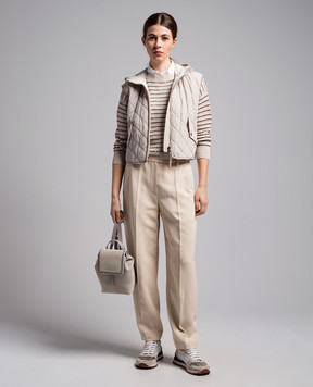 Brunello Cucinelli Beige quilted vest MB5742787