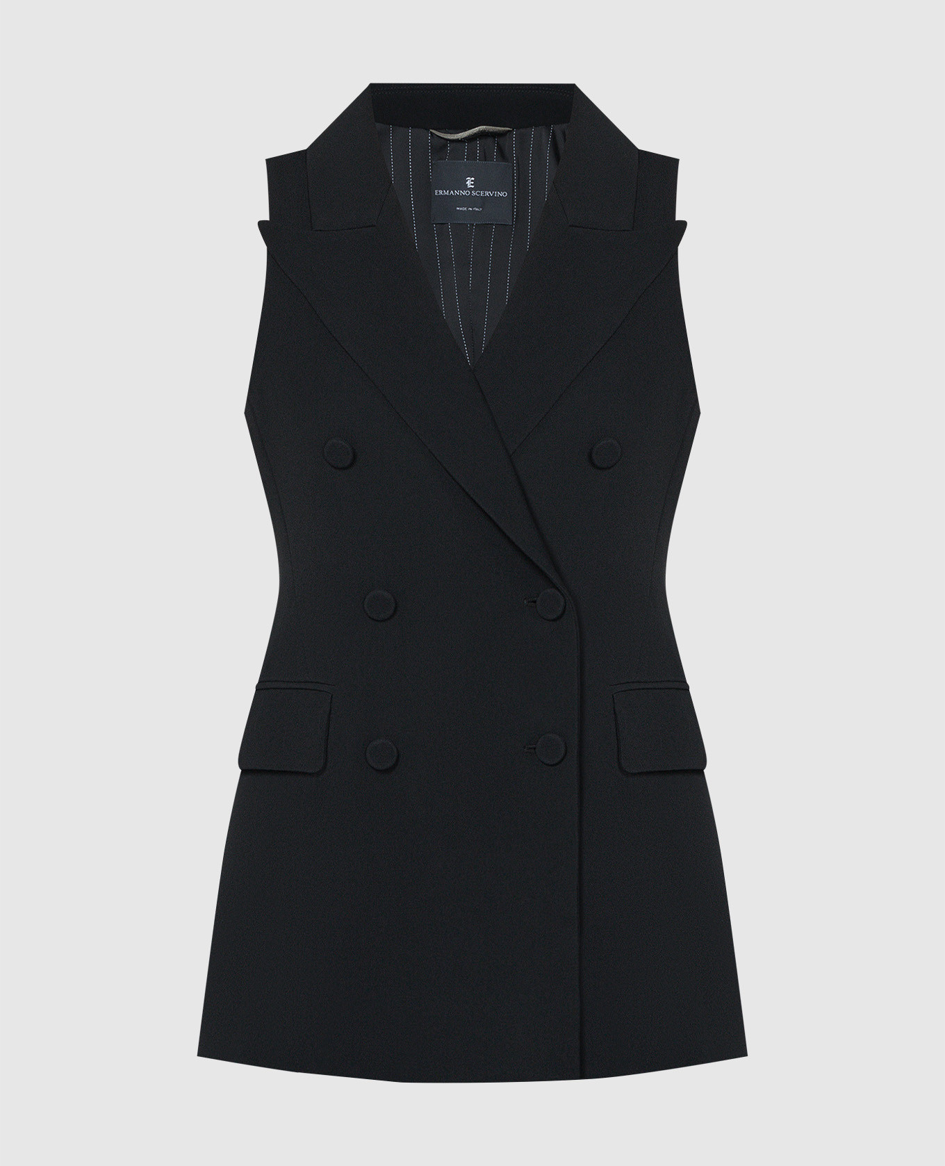 

Black double-breasted waistcoat Ermanno Scervino