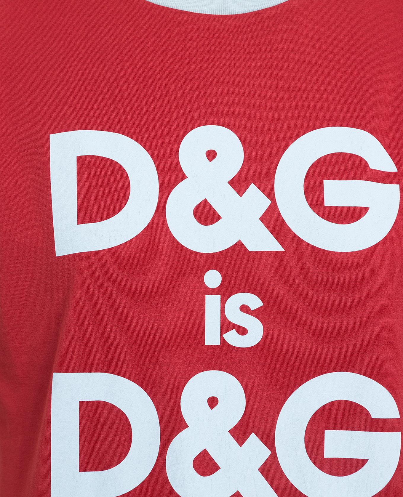 Burgundy t-shirt with DG logo print Dolce&Gabbana 5