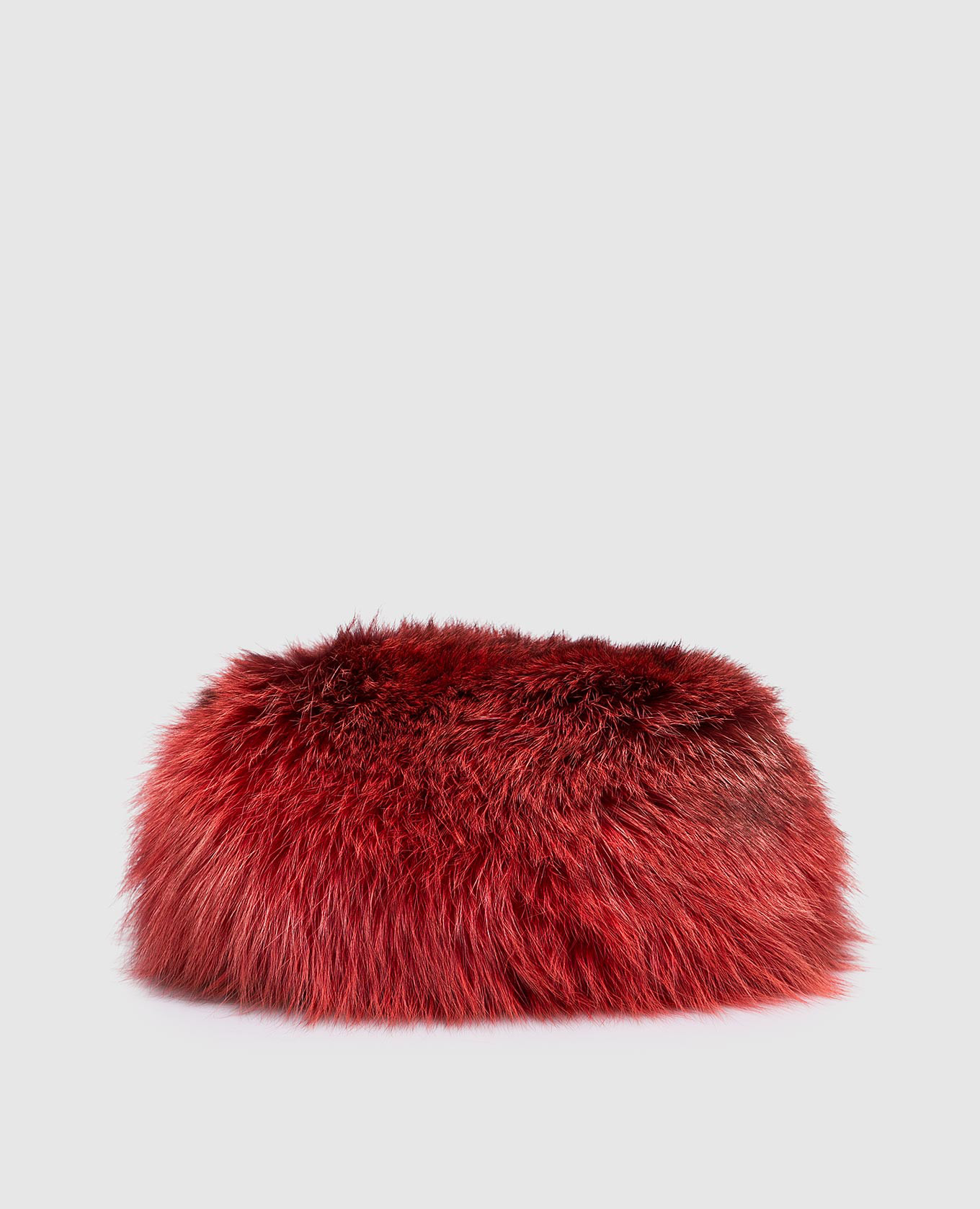 

Red bag made of fox fur Florence Mode