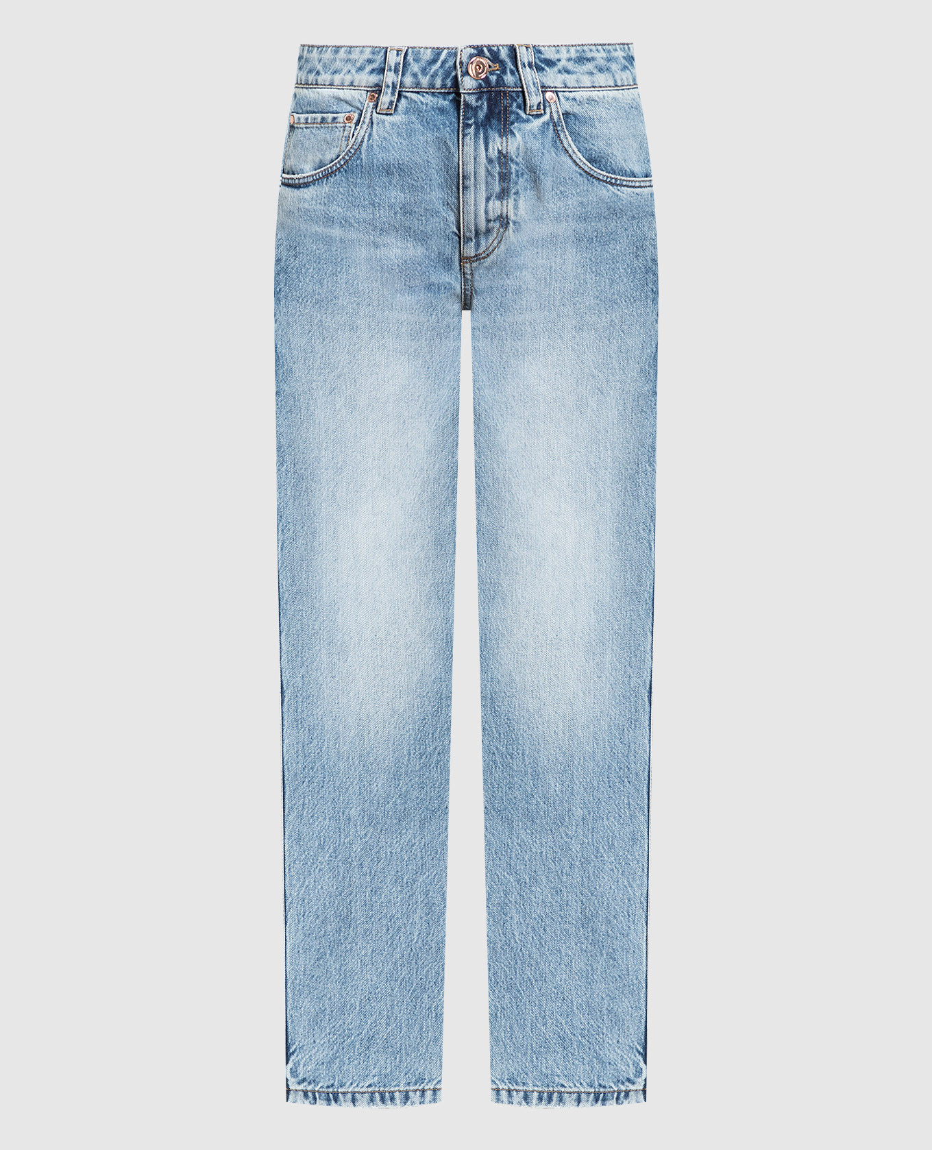 

Blue jeans with a distressed effect Brunello Cucinelli, Light blue