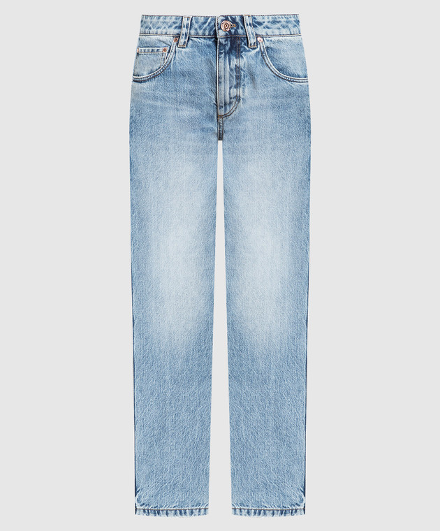 デニム・ジーパン BRUNELLO CUCINELLI Woman Jeans Blue MP095P5847 C9044 BRUNELLO CUCINELLI: Jeans woman - Denim | Brunello Cucinelli