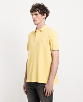 ISAIA Yellow polo shirt with logo MCT171JP003