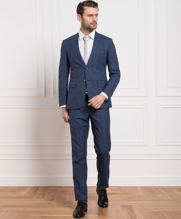 Stefano Ricci Blue checked=