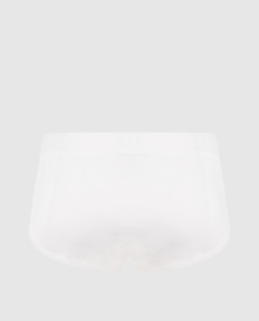 Zimmerli Pureness White Logo Briefs 7001342