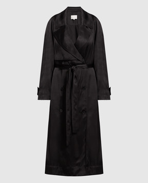 Lou Lou Studio Black double-breasted trench coat Lonna LONNA