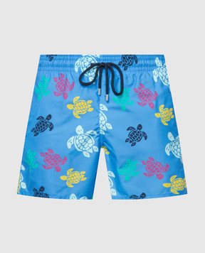 Vilebrequin Ronde des Tortues Blue Swim Shorts MOOC4B36