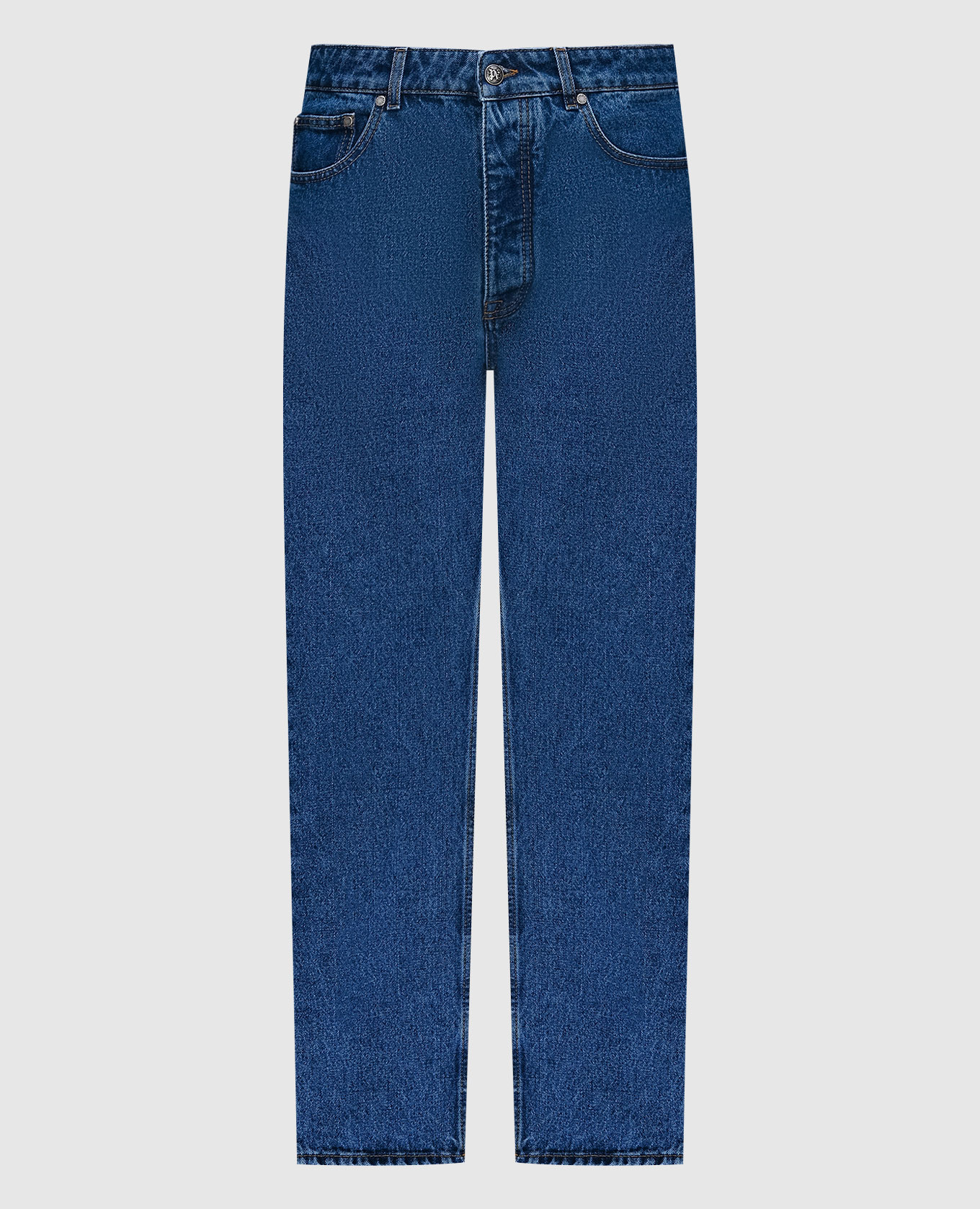 

Blue jeans with logo monogram Palm Angels