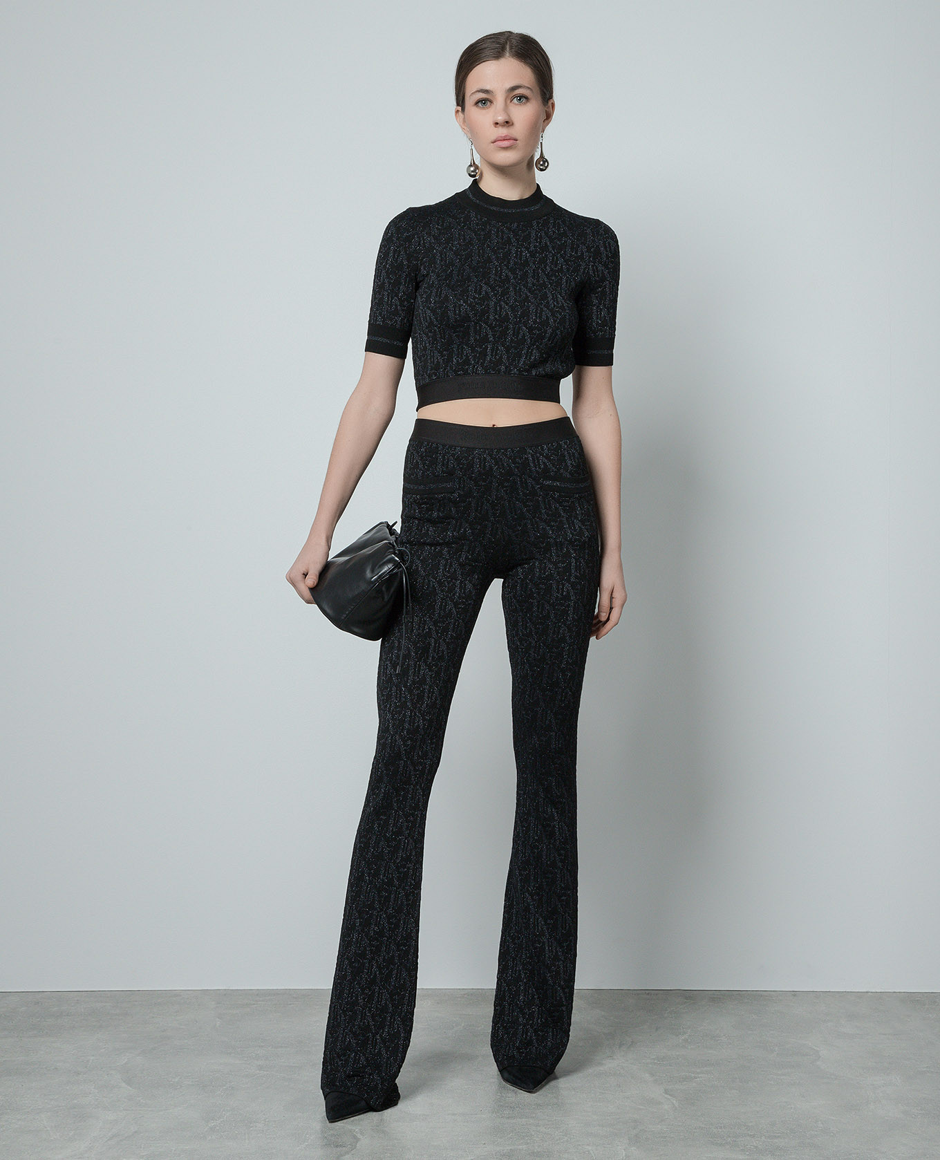 Black logo top with lurex Palm Angels 2