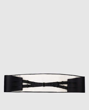 Stefano Ricci Black camberband made of silk GF01UUNIR