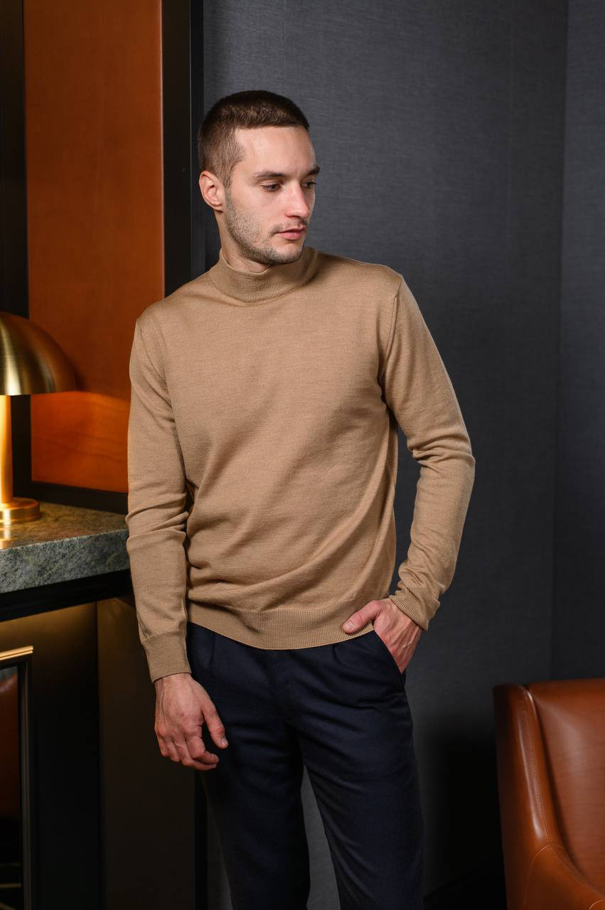 

Beige melange wool jumper Cashmere&Whiskey