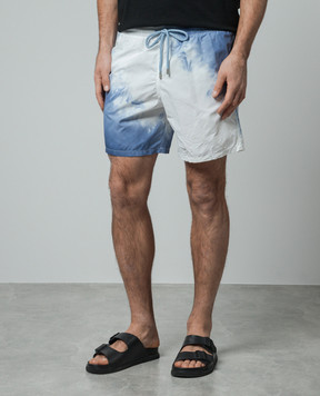 Vilebrequin TIE & DYE White Swim Shorts MOOU3B15