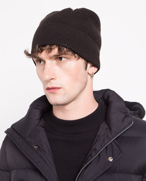 Bottega Veneta Brown wool and cashmere hat 708689V29M0