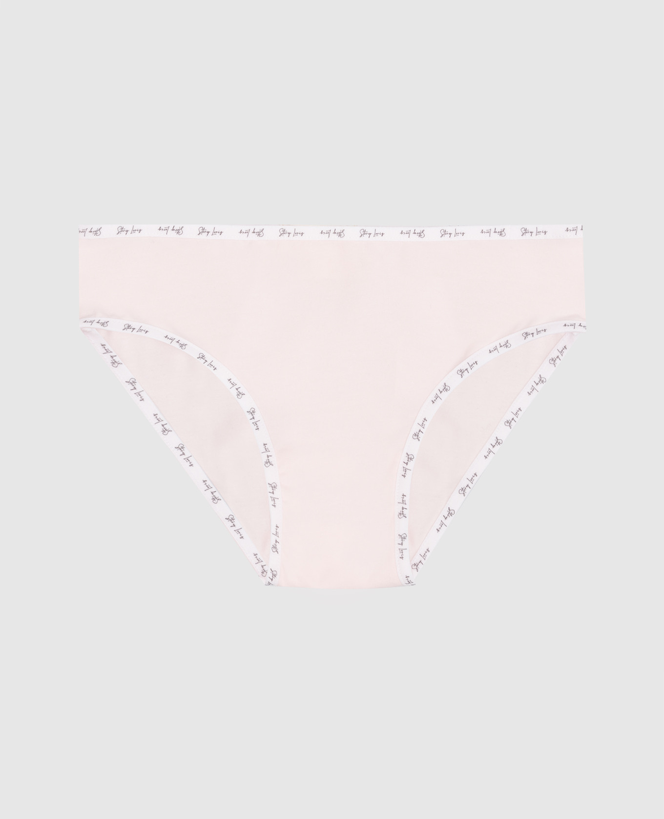 Baby pink briefs with logo story loris