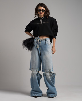 The Attico Blue jeans with cutouts 241WCP157D073