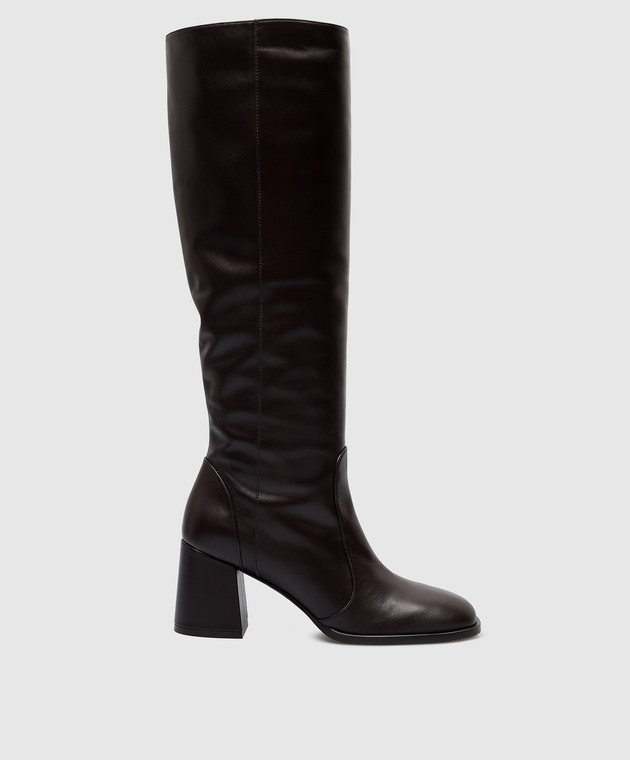 Stuart Weitzman - Nola brown leather boots SG682 - shop with