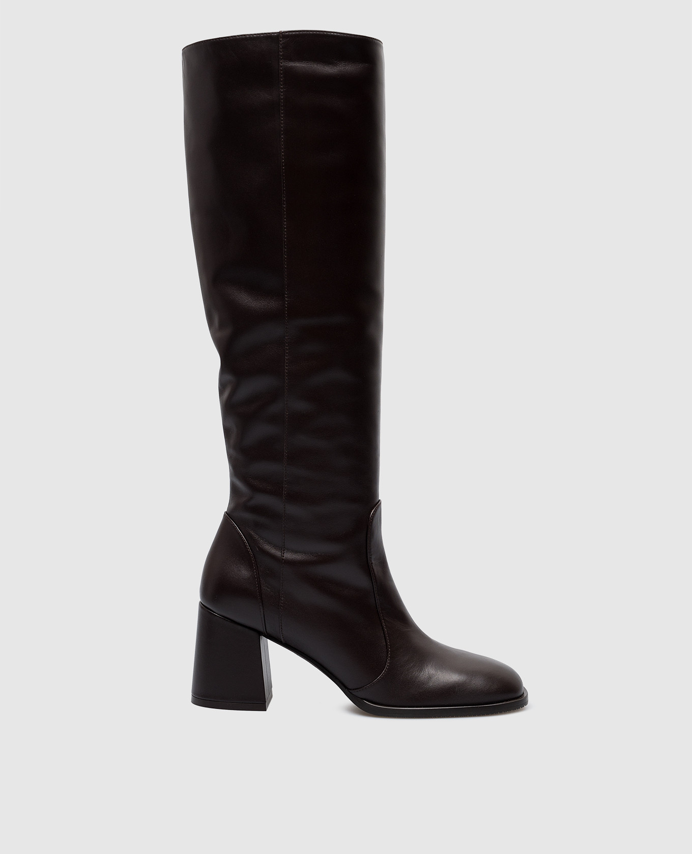 

Nola brown leather boots Stuart Weitzman, Коричневый