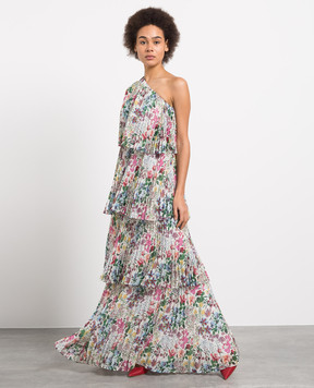 Max Mara Pleated dress Rally in floral print RALLY