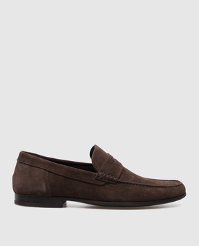 MooRER CESETTI brown suede loafers CESETTIP11
