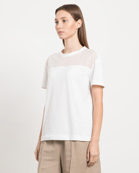 Brunello Cucinelli White t-shirt with sequins M0A45SW520
