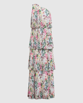 Max Mara Pleated dress Rally in floral print RALLY