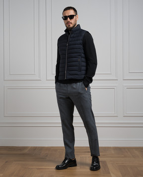 MooRER CALAF blue down vest CALAFS3