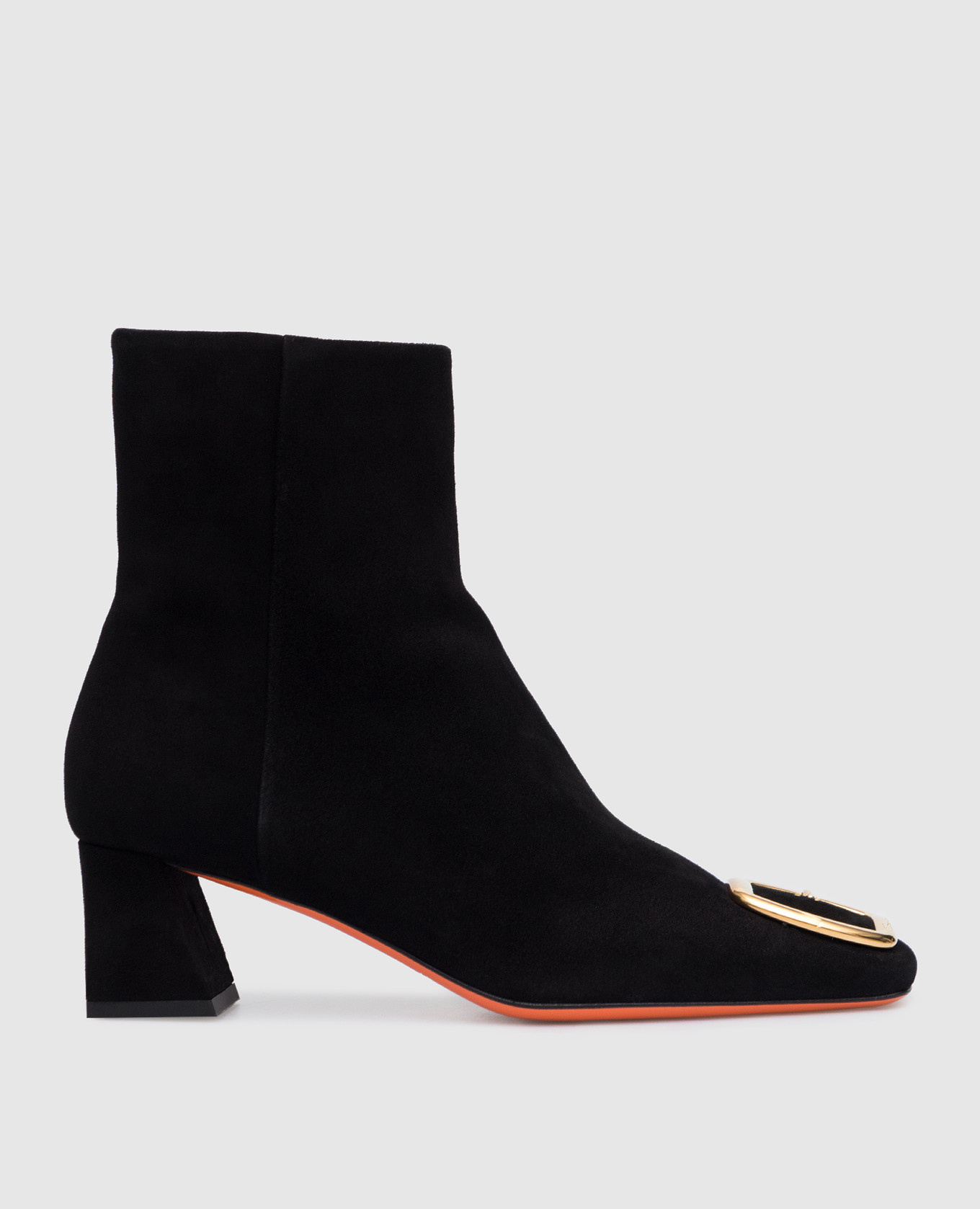 

Black suede ankle boots Santoni