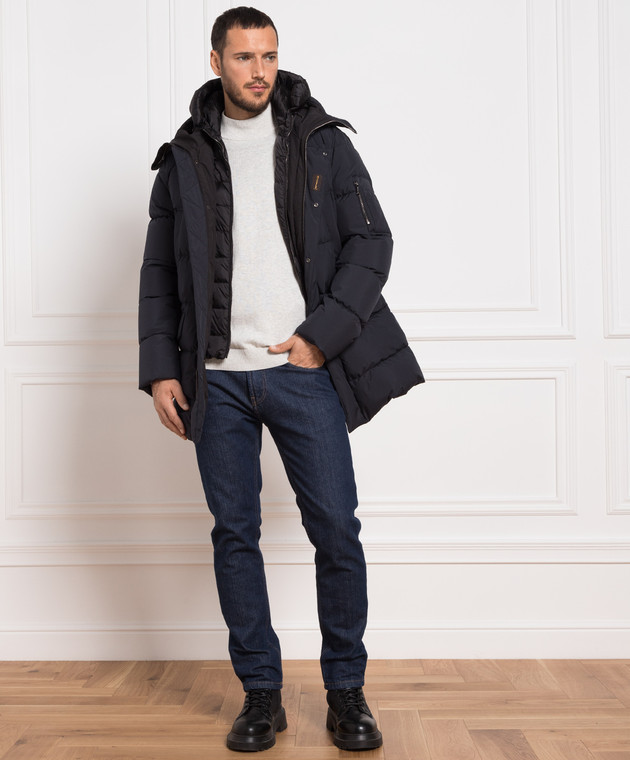 MooRER - Davide-STP blue down jacket DAVIDESTP - buy with Sweden 