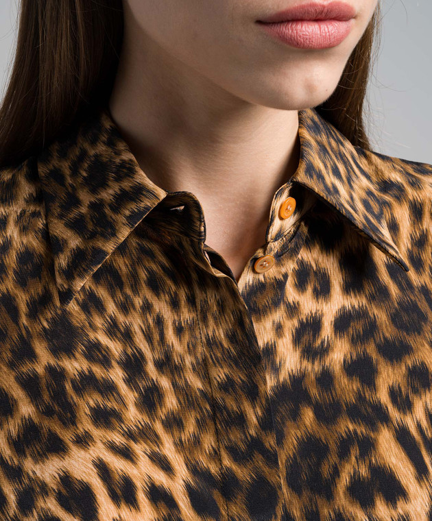 Michael kors leopard shirt on sale