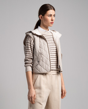 Brunello Cucinelli Beige quilted vest MB5742787