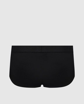 Zimmerli Pureness logo briefs in black 7001342