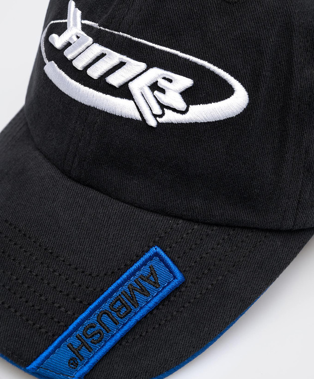 AMBUSH - Black cap with logo embroidery BMLB004S23FAB001 - shop