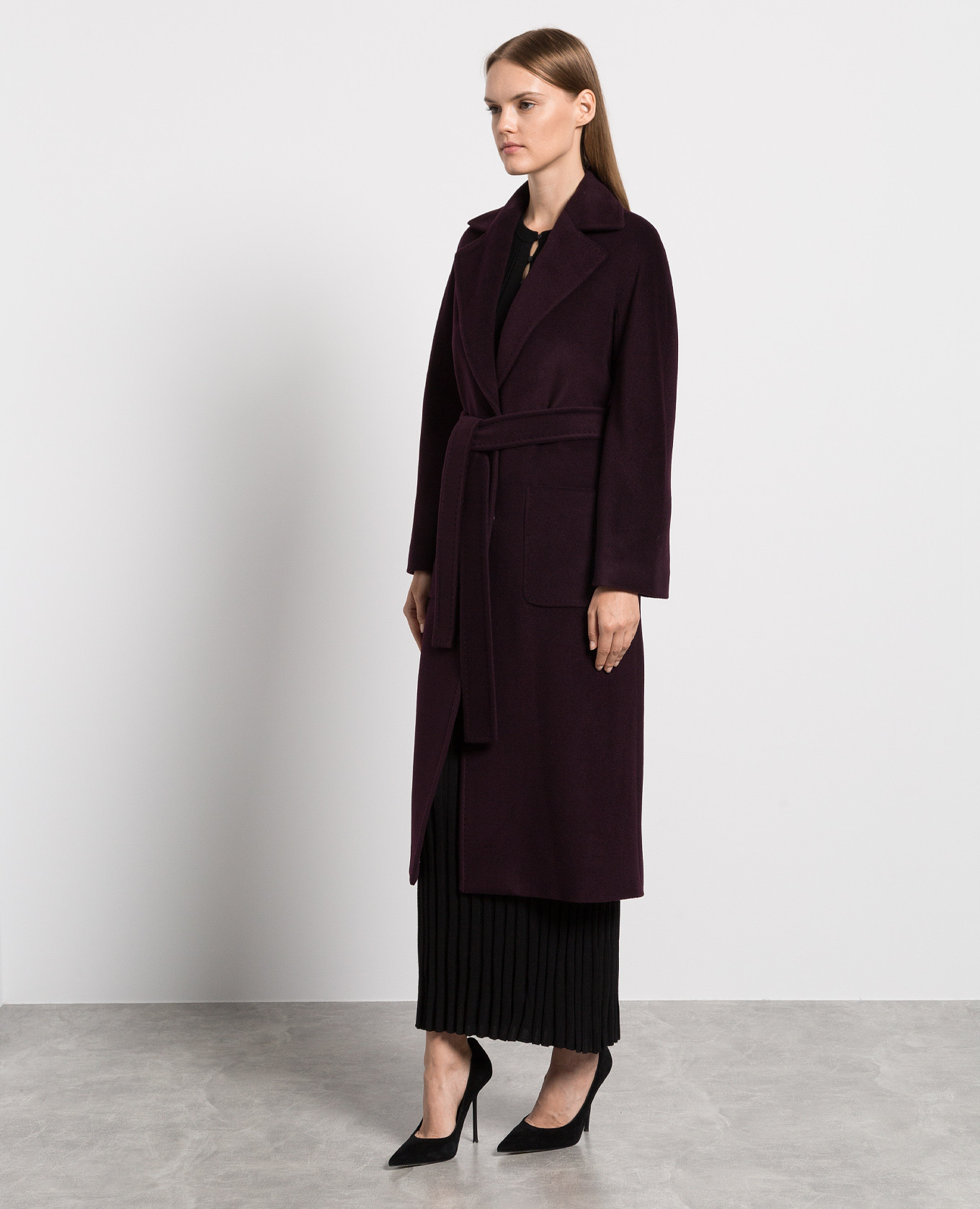 

Purple coat made of wool Heresis, Violet