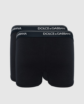 Dolce&Gabbana Set of blue briefs with logo M9C07JONN95