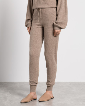 Lou Lou Studio Brown cashmere joggers MADDALENA