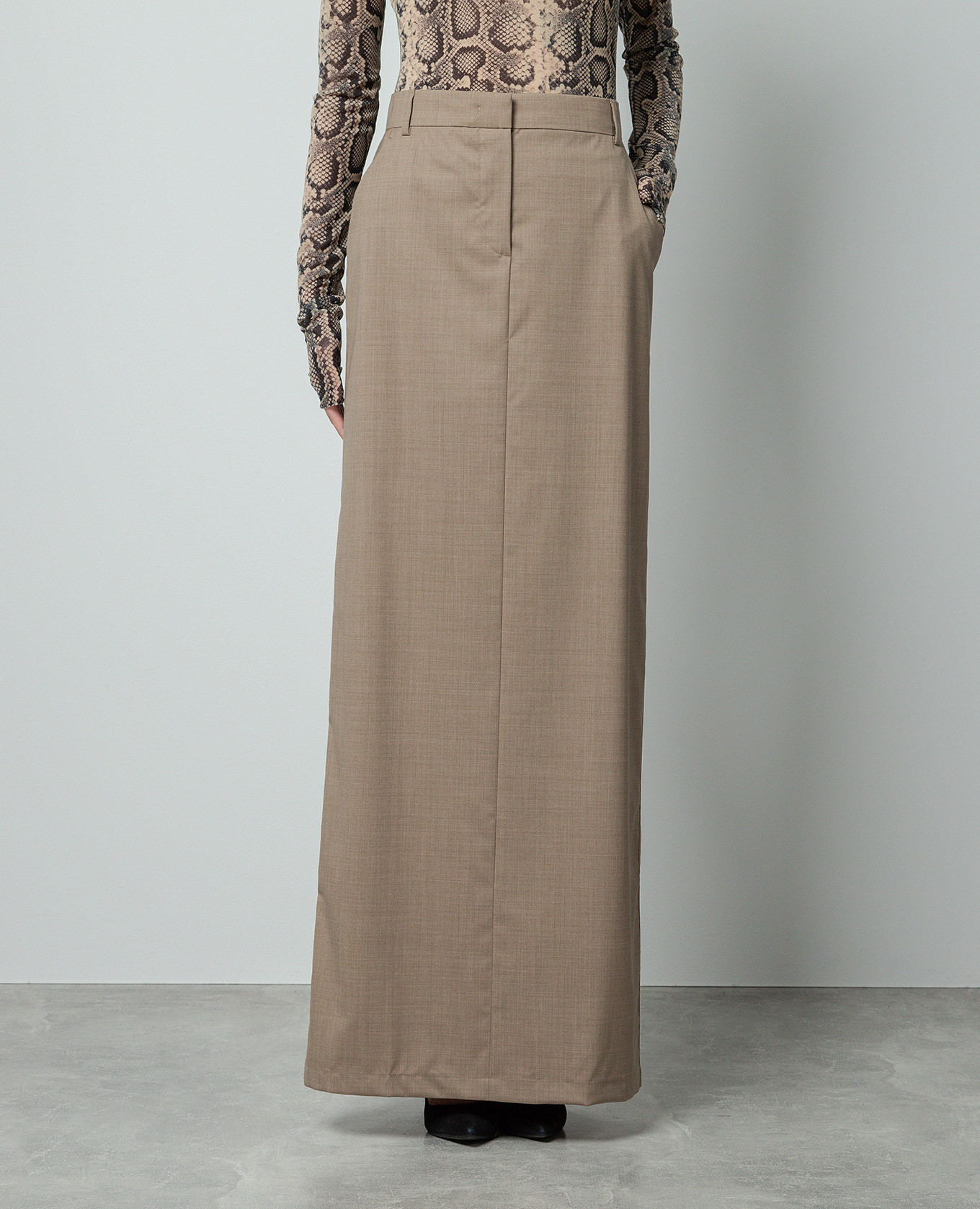 Brown wool Circeo skirt Max Mara 3