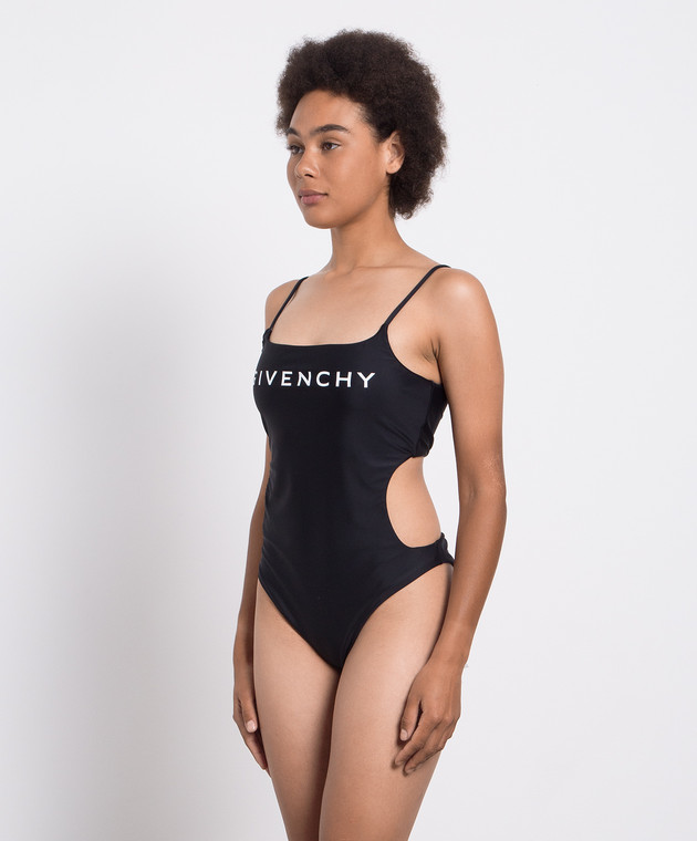 Givenchy Black swimsuit with logo print BWA01A3YFL buy with Czech Republic delivery at Symbol