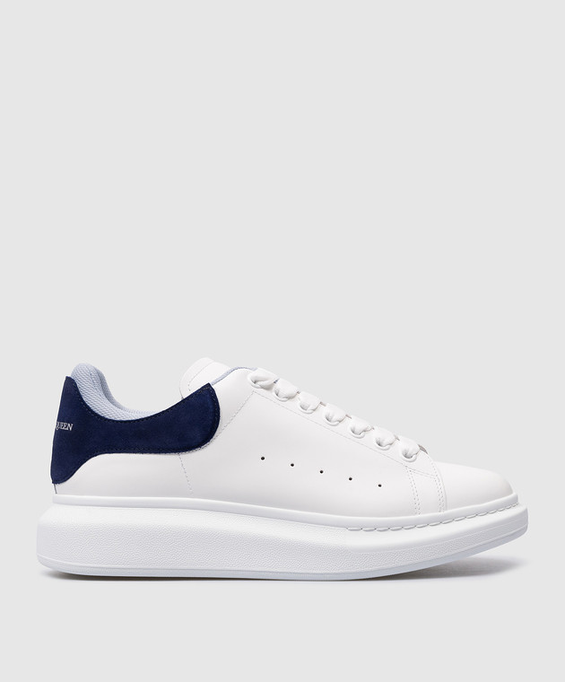 Alexander McQueen White leather sneakers with logo print 705060WIE9A buy with Malta delivery at Symbol