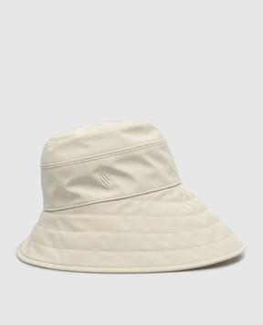 The Attico Beige panama with logo 237WAC07E079