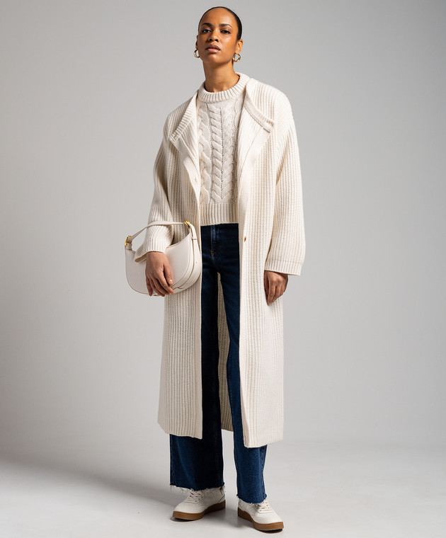 LISA YANG White cashmere cardigan 2024023 shop with European